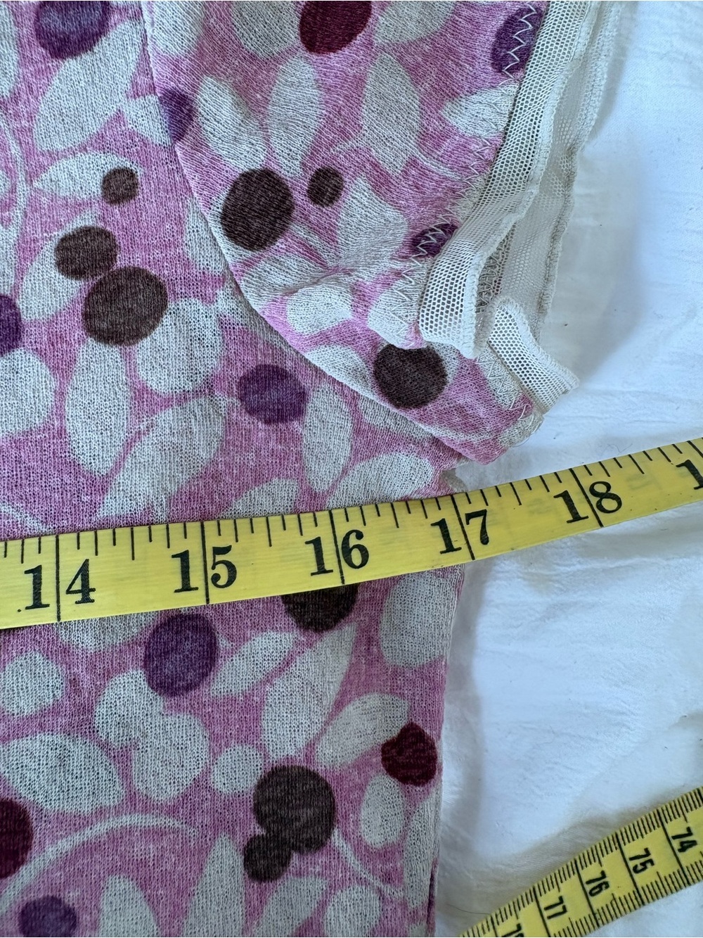 Vintage J Jill Korea Pink Berries Floral‎ Blouse Romantic Fairy Blouse Top S - Picture 8 of 9
